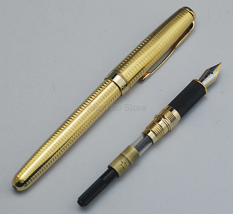 Jinhao 601 Уникальная перьевая ручка средний наконечник 18 кг зажим для стрелы белый