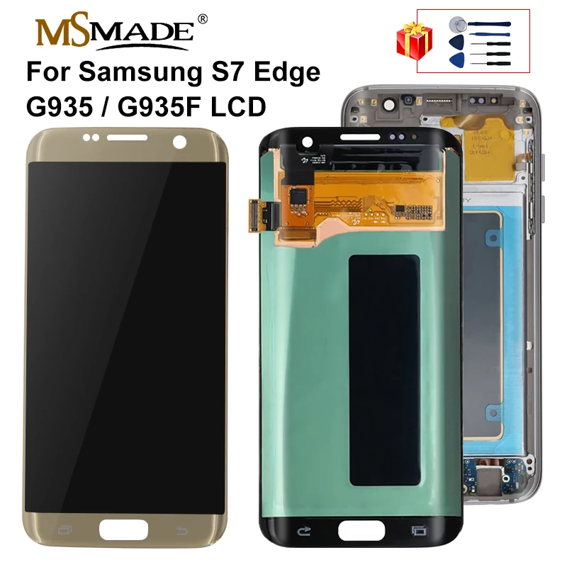 ЖК дисплей 5 ''для SAMSUNG Galaxy S7 edge G935 G935F сенсорный экран с цифровым