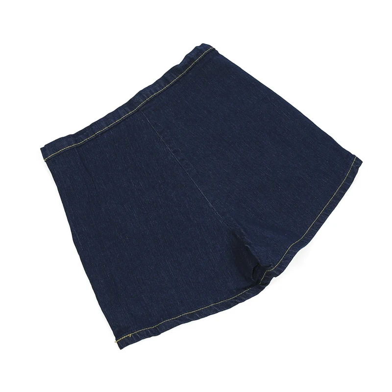 Шорты женские джинсовые с завышенной талией облегающие повседневные боковыми