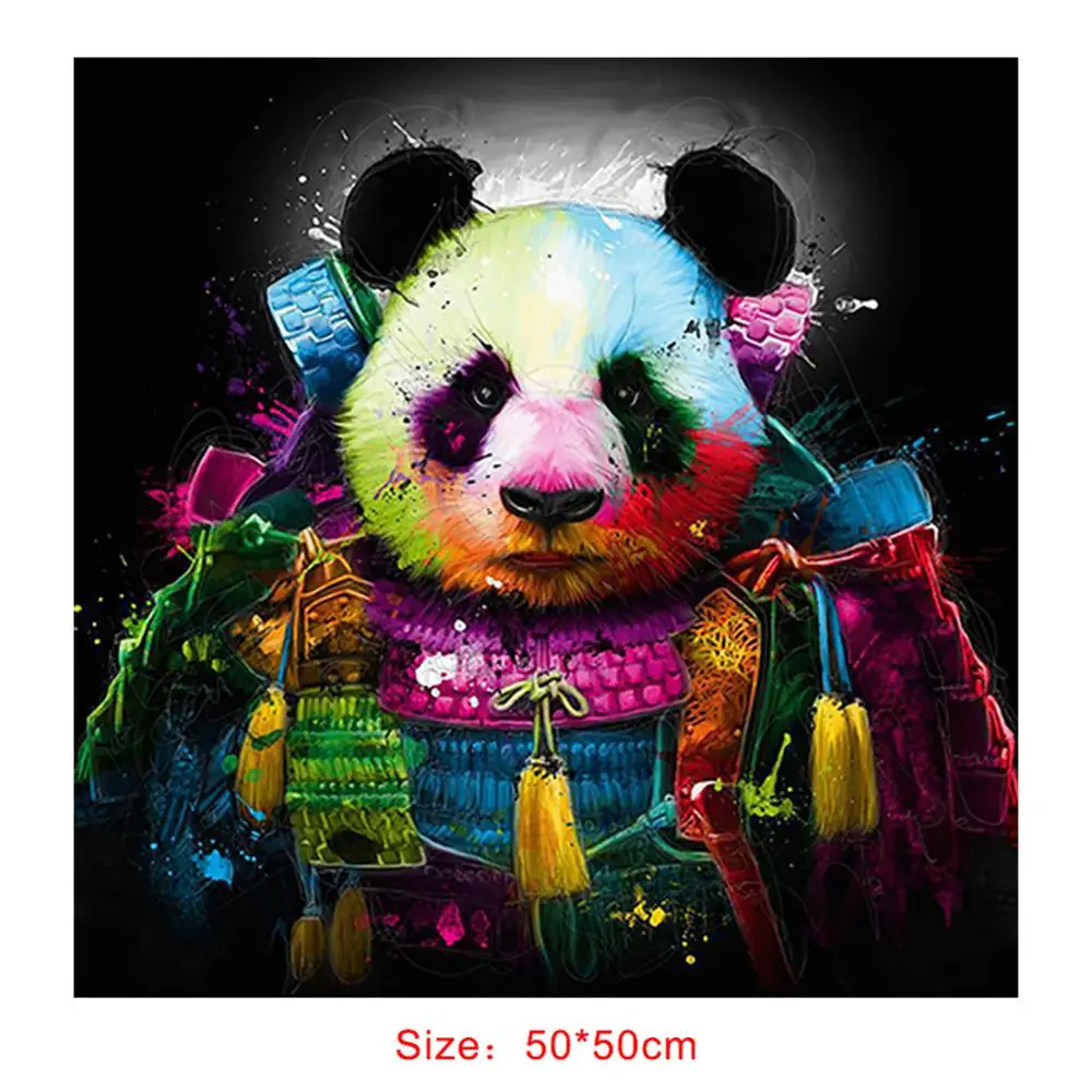 Декоративная картина без рамки красочная голова волка компьютерная фотография |