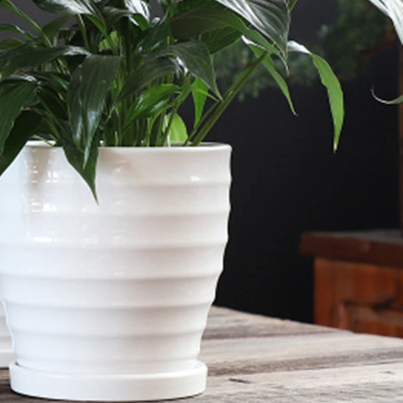 Цветочный горшок с лотком интегрированный креативный Европейский для комнатных