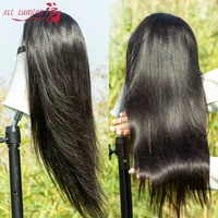 4x4 lace closure wig peruvian hair wigs pre plucked baby hair 180 remy straight human hair lace wigs 30 inch wig fast to usa