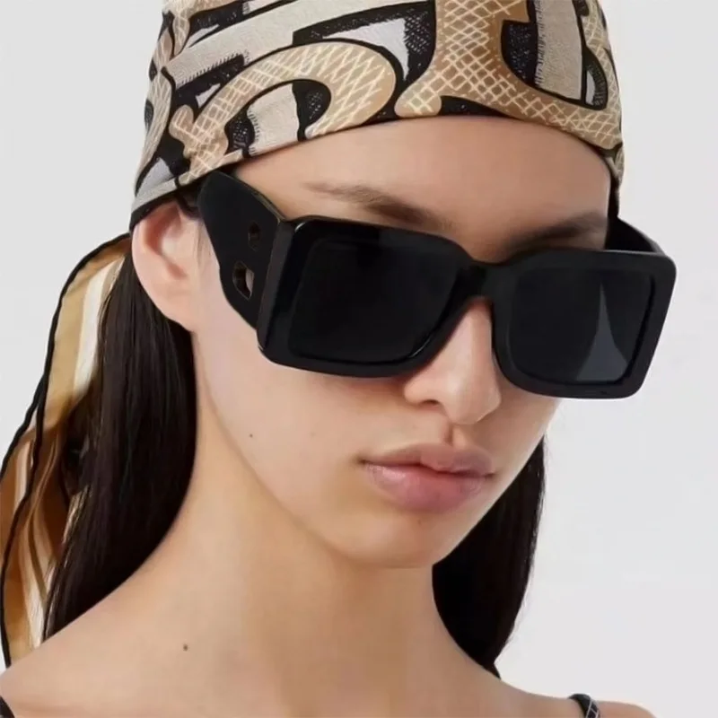 

Vintage Oversized Square Sunglasses Men 2021 Big Frame Fashion Design Sun Glasses Brand Shades for Women Eyeglasses Uv400