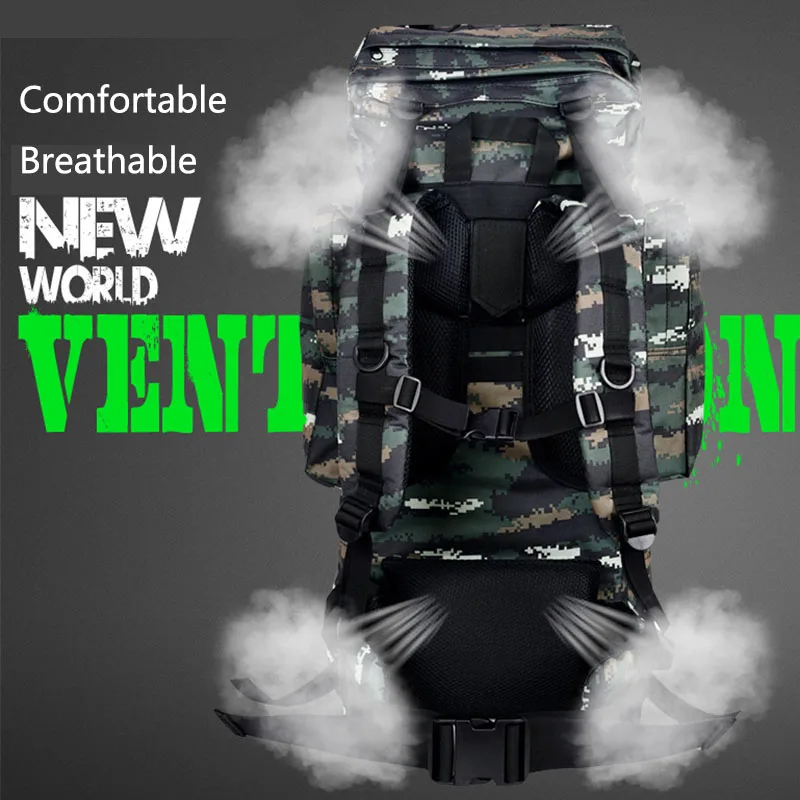 Туристический военный водонепроницаемый рюкзак нейлоновый вместительный ранец