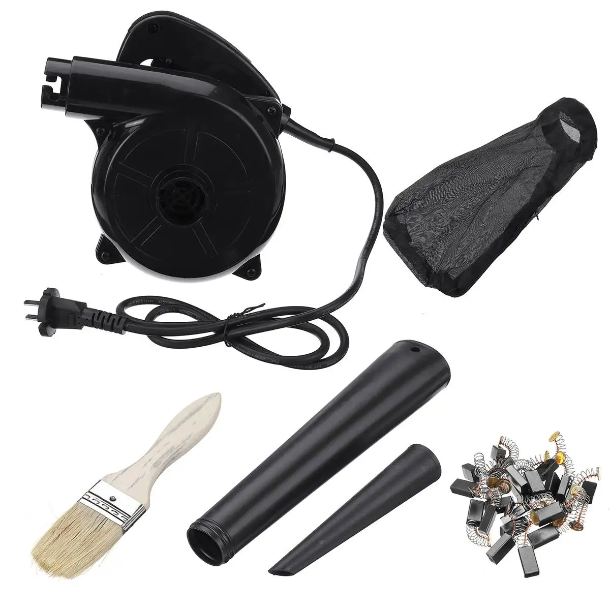 

1600W Electric Air Blower & Suction Handheld Leaf Computer Dust Collector Cleaner Power Tool With Blow Pipe & Dust bag