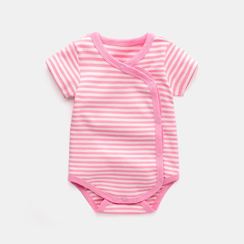 Детский хлопковый комбинезон с коротким рукавом для новорожденных|Боди малышек|