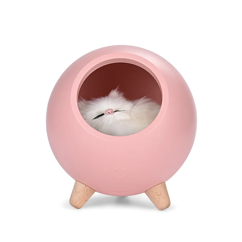 

Little Pet House Atmosphere LED Night Light Cat House Touch Dimming Table Lamp Gift For Kid Baby Bedroom Decoration Sleep Lamp