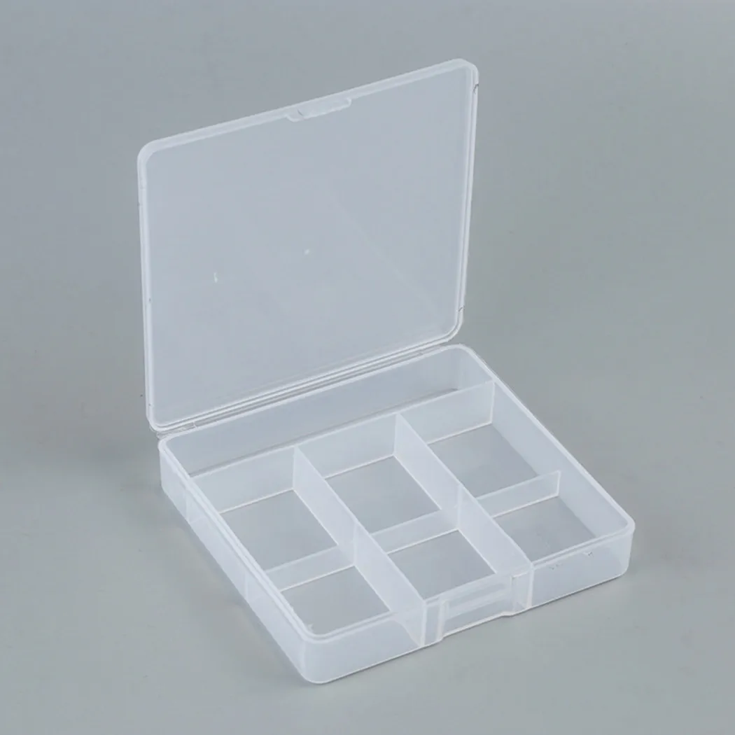 

7 Grids PP Scrub Pill Box Pill Case Detachable Portable Medicine Box Transparent Jewelry Storage Box Home Organizer