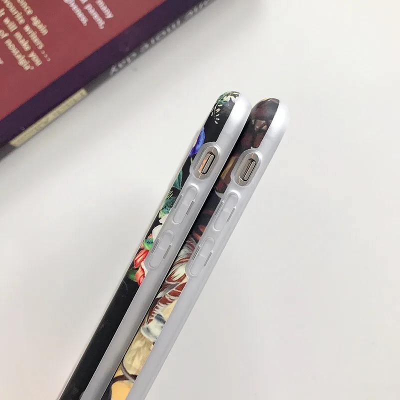 KISSCASE Ретро Цветочный чехол для телефона iPhone XR 7 8 Plus 6 6S мягкие ТПУ цветочные чехлы X
