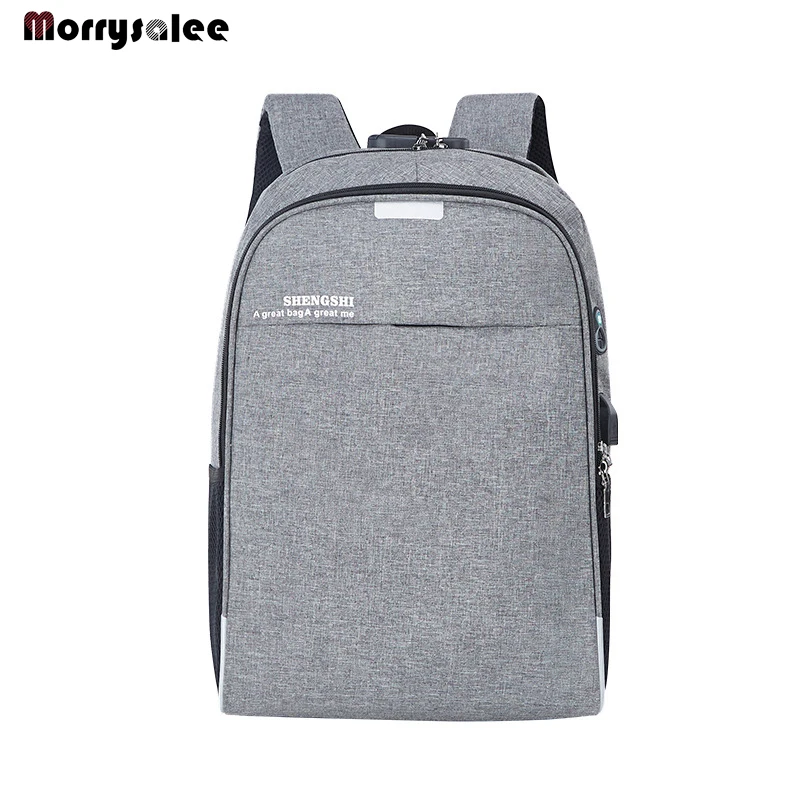 Laptop Backpack USB Charging 15.6 inch Anti Theft Women Men School Bags For Student High Quality Men's Bag | Багаж и сумки