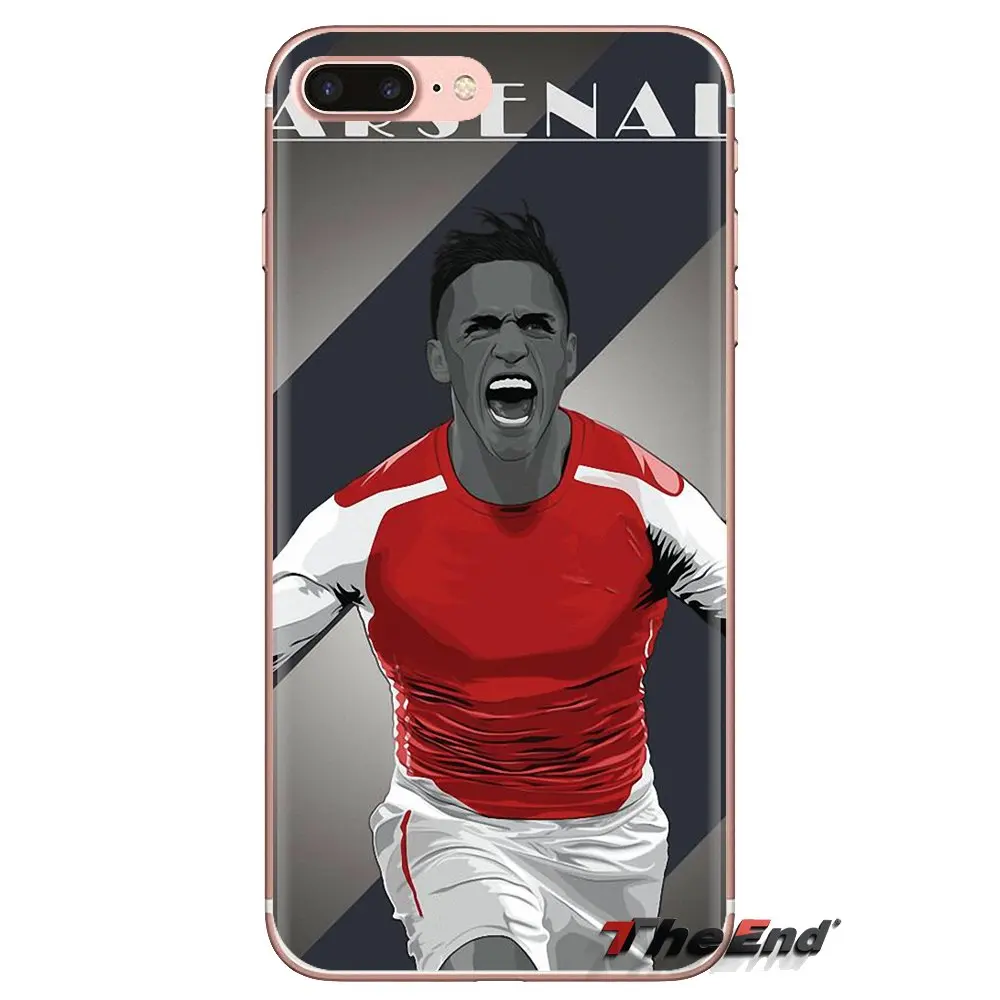 Прозрачный чехол из термополиуретана с Чехлы Алексис Санчез Футбол Star для