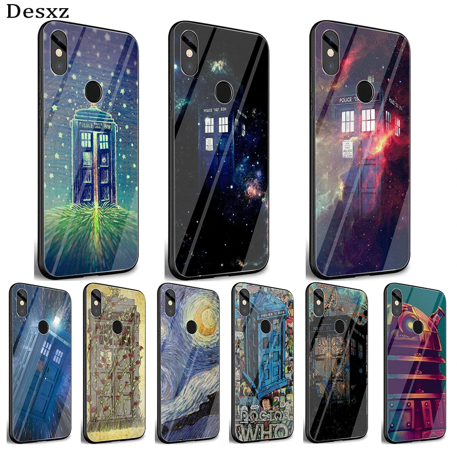 Чехол из закаленного стекла для телефона Xiaomi Redmi 4X 6A Note5 6 7 Pro Mi 8 Lite 9 F1 A1 A2 Tardis Doctor Dr