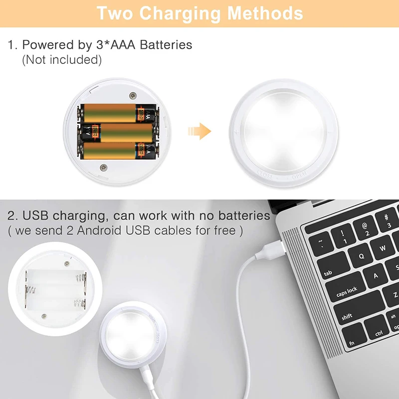 

New Puck Lights Battery Operated Lights with Remote Control, 8 Pack Closet Lights Under Cabinet Light 16 Colors 3 Modes