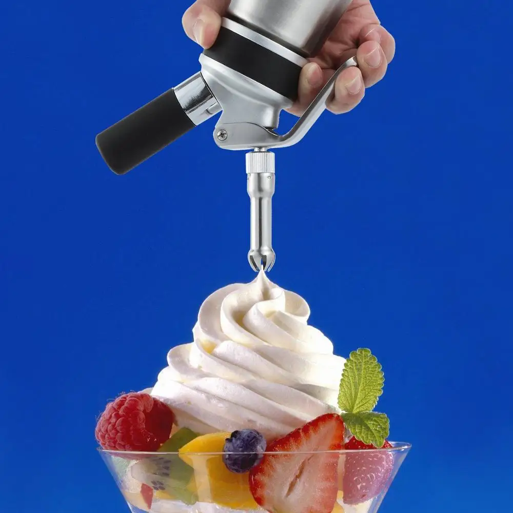 Дозатор для взбитых сливок из нержавеющей стали профессиональный крем взбивания