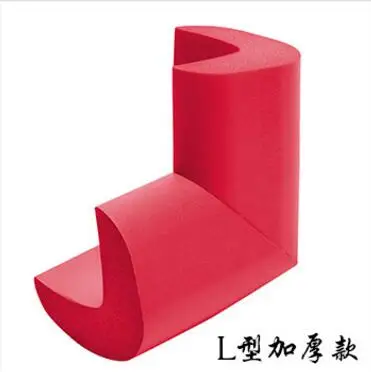 4 PC Red 2 м толстые Угловые Охранники Детский защитный на мебель настольный протектор угловая крышка стола защитная лента поролоновые углы бампер - Цвет: 4 PC Red