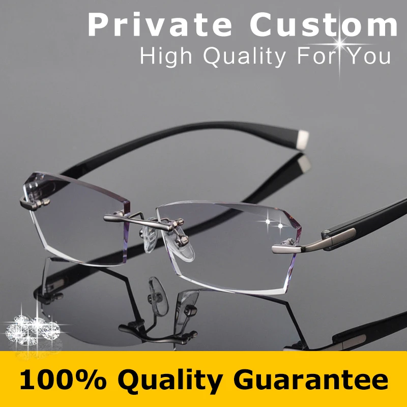 Очки мужские с прозрачными цветными линзами без оправы 615|glasses clip|glasses opticaleyeglass
