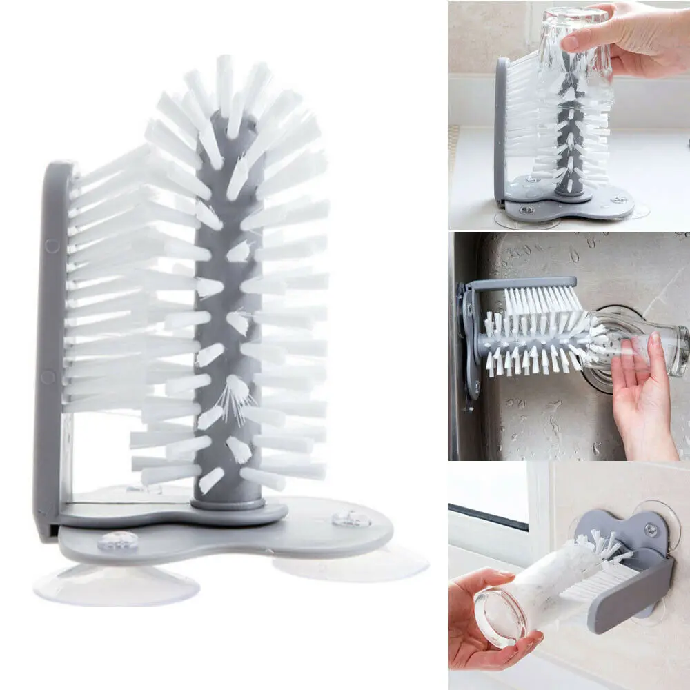 

Glass cup cleaning brushes water cup sink wine cup kitchen suction cleaner bottles brush cup boat drop Cup Cleaning Brush