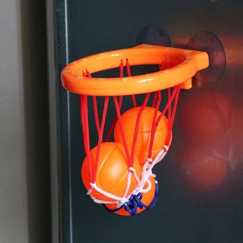 Kids Play Set Baby Bath Toy Toddler Boy Water Toys Bathroom Bathtub Shooting Basketball Hoop With 3 Balls