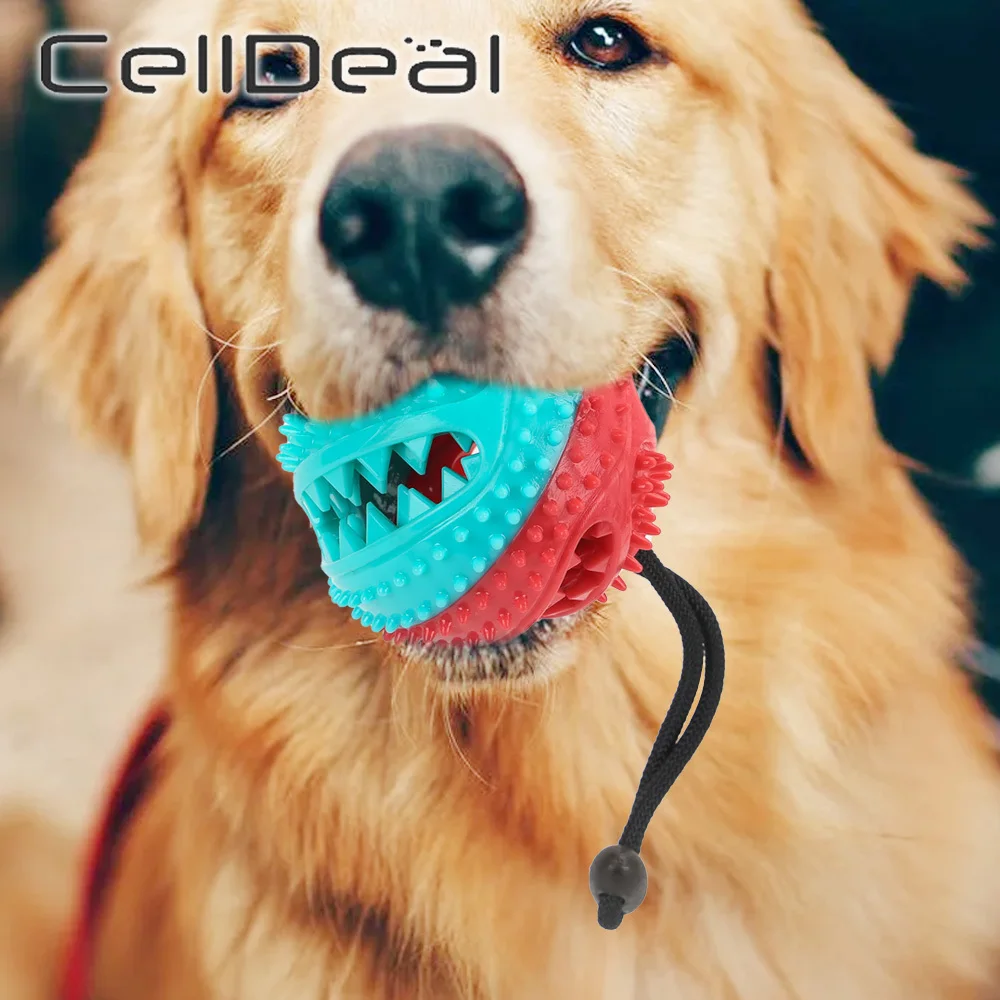 

ТПР игрушка-мяч для собак с хлопковой веревкой, интерактивные игрушки, устойчивая к укусам зубная щетка для собак, товары для чистки зубов