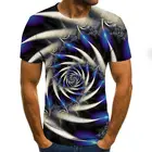 Гипнотическая 3d футболка Vertigo, мужская летняя футболка с 3D принтом, футболки с коротким рукавом, компрессионная футболка для мужчин и женщин, футболка для вечеринки