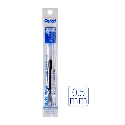 Синий 6 шт./лот Pentel nergel LRN5 игольчатая гелевая ручка-0,5 мм черный/синий/красный для Pentel BLN-75 - Цвет: Синий