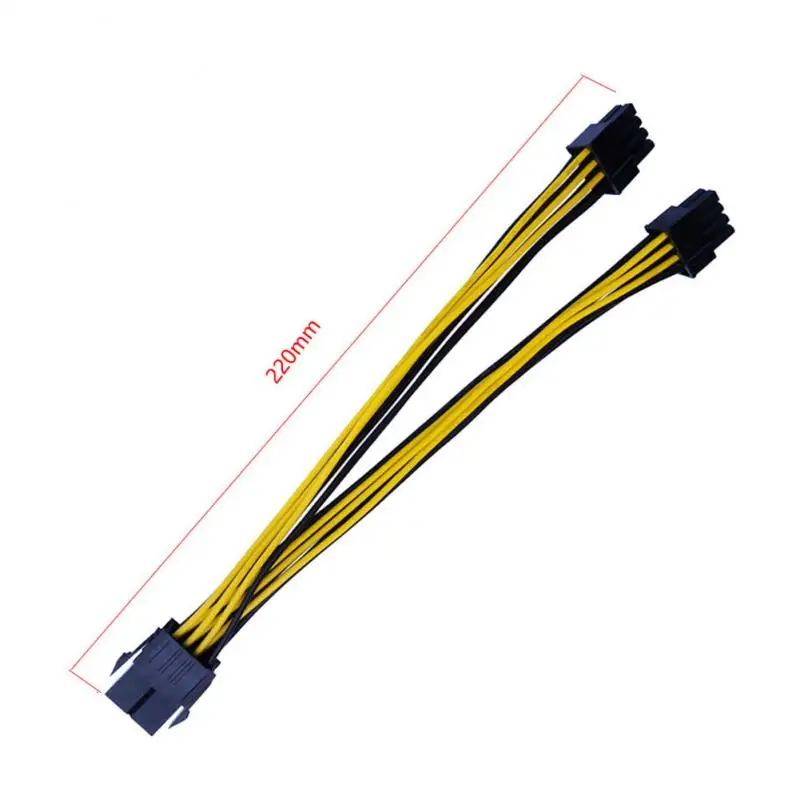 

8 Pin to dual 8 (6+2) Pin PCI Express Power Converter Cable for Graphics GPU Video Card PCIE PCI-E VGA Splitter Hub Power Cable