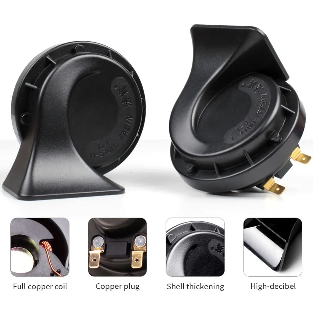 Водонепроницаемый автомобильный гудок FARBIN 12 В громкий двухцветный