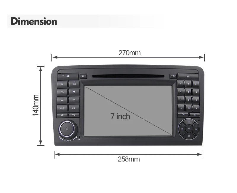 Eunavi 2 Din Android 10 автомобильный dvd-плеер GPS для Mercedes Benz Class ML W164 ML350 ML300 GL500 ML320 ML280 GL350 GL450