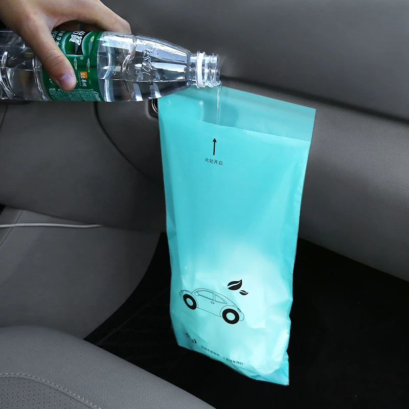 

50Pcs Trash Garbage Storage Bags Self-adhesive Leak Proof Car Wastebasket Disposable Garbage Home Self-adhesive Cleaning Bags