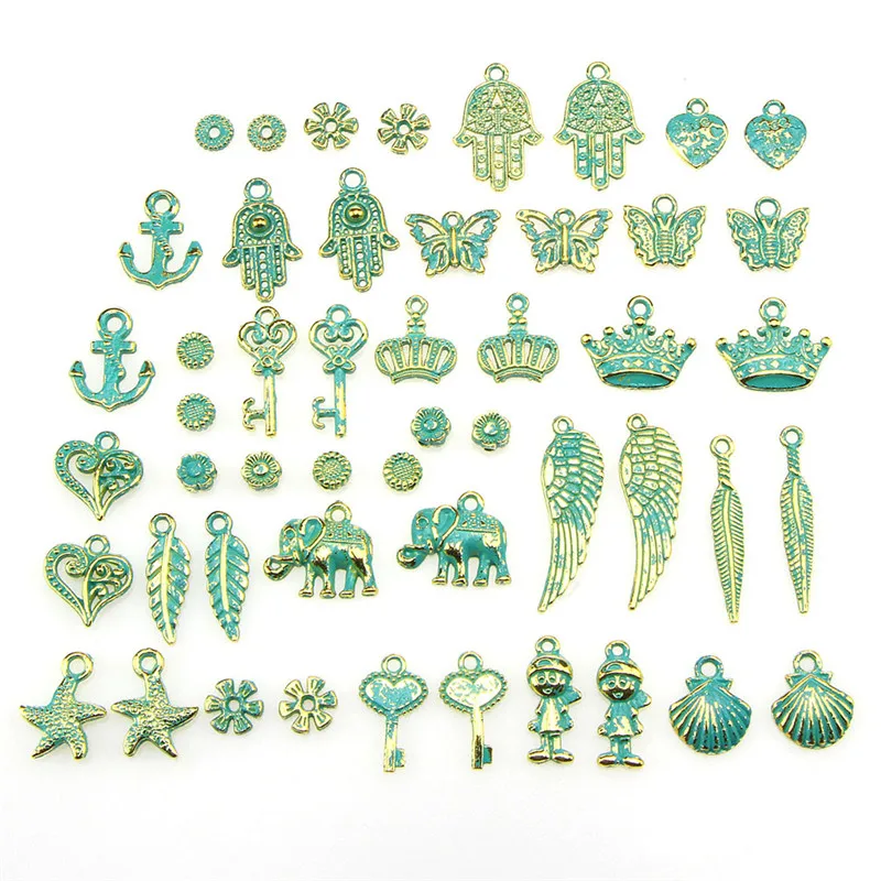 50 шт./компл. большие партии смешанные Классические Подвески ювелирные изделия