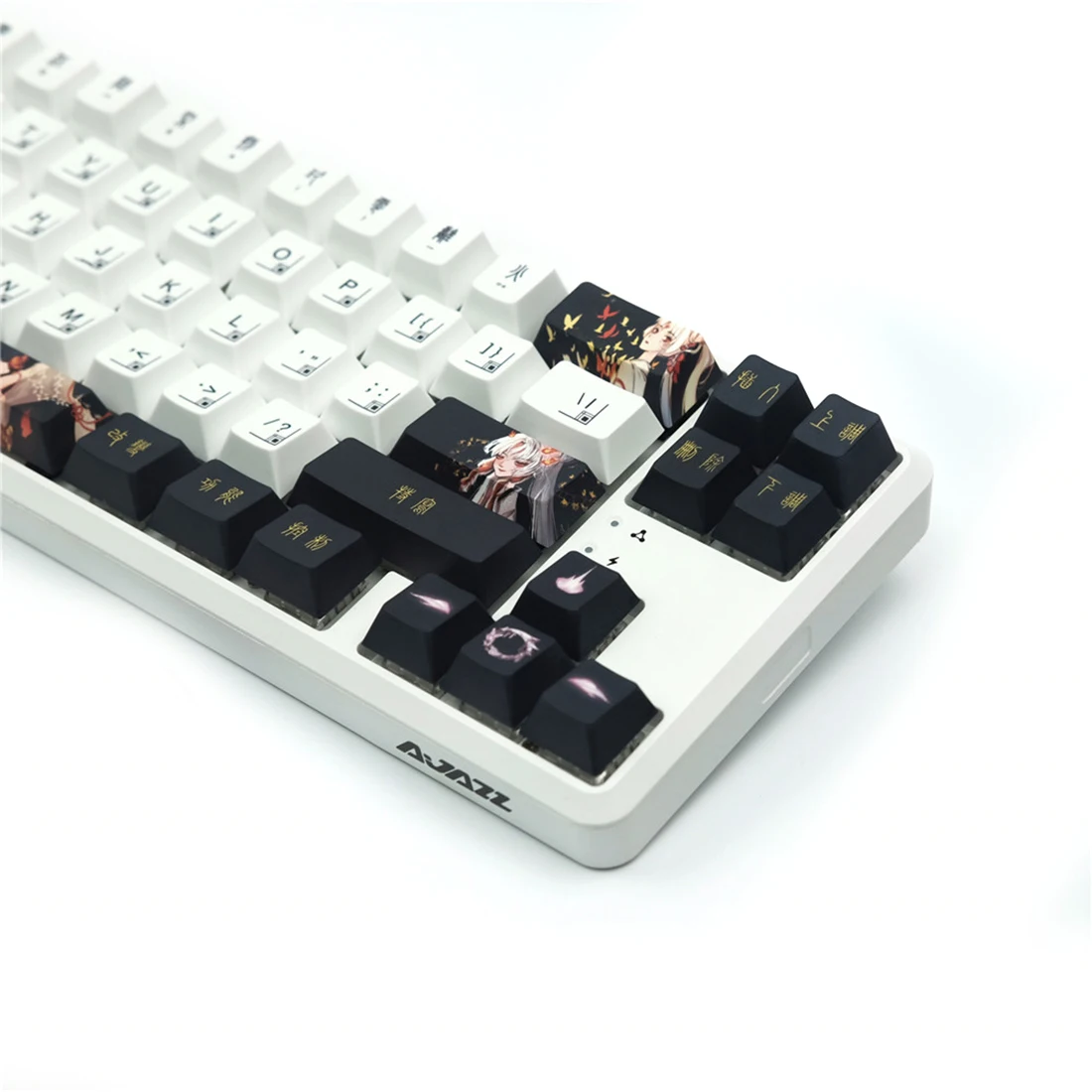 

115Pcs PBT Five Sided Dye Sub Keycaps Cherry Profile Keycaps for Mechanical Keyboard