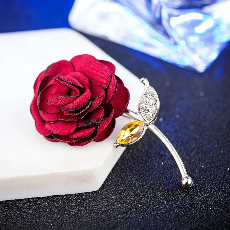 I Remiel модная женская брошь в виде цветка из ткани для художественного творчества