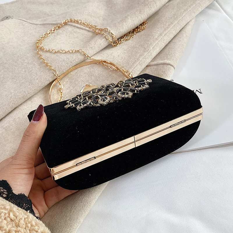 Роскошные женские вечерние сумки-клатчи со стразами женская свадебная сумка