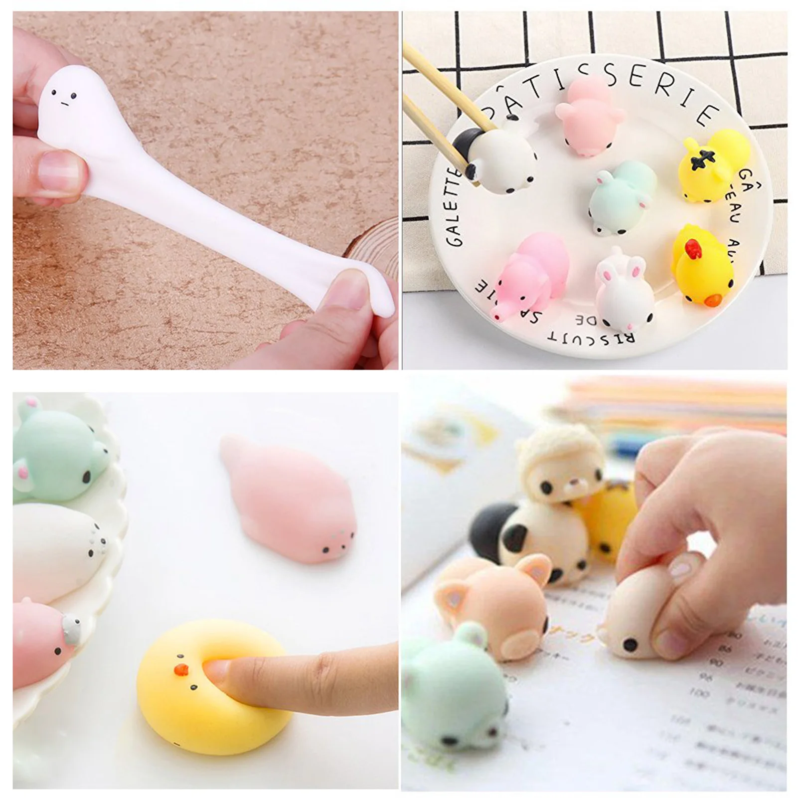 

20 Pieces Fidget Sensory Squish Toy Set Stress Relief Squeeze Anti Stress Relief Squeeze Animal Gift Toys For Adults Children