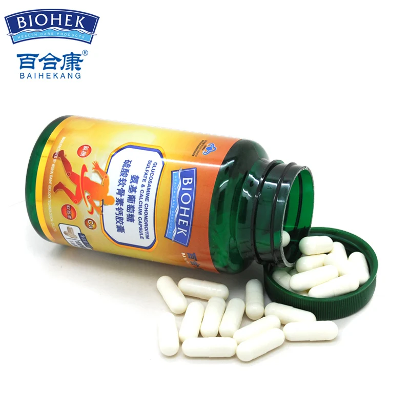 

Lily kang brand glucosamine chondroitin sulfate calcium capsules/bead * 100 * 0.5 g