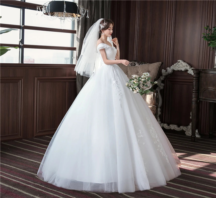 Женское свадебное платье со шнуровкой HPYFNSH элегантное роскошное невесты с