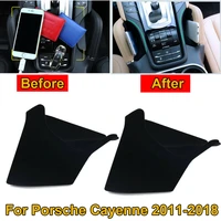 new arrival 2pcs car center seat armrest storage container holder for porsche cayenne 11 18 car accessories plasticvelvet