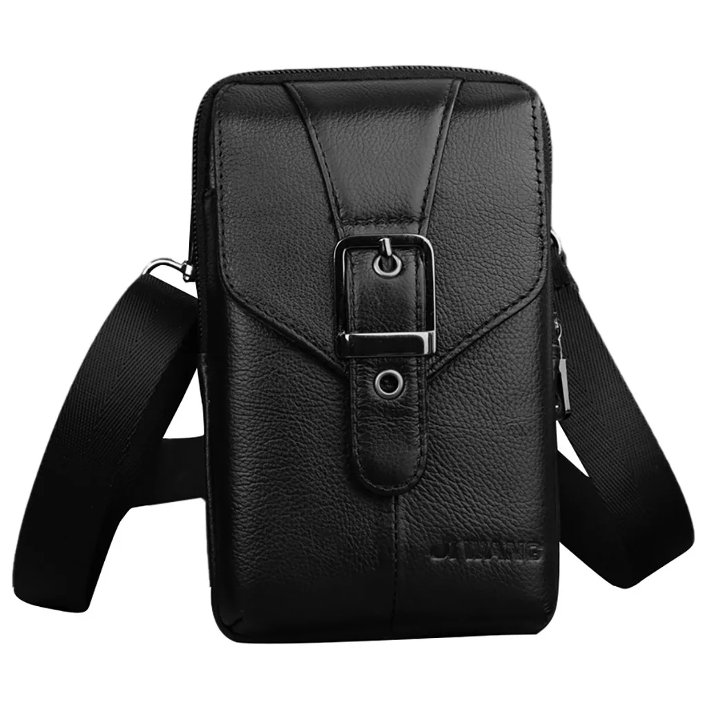 Новый дизайн модный мужской однотонный кожаный кошелек на молнии для монет