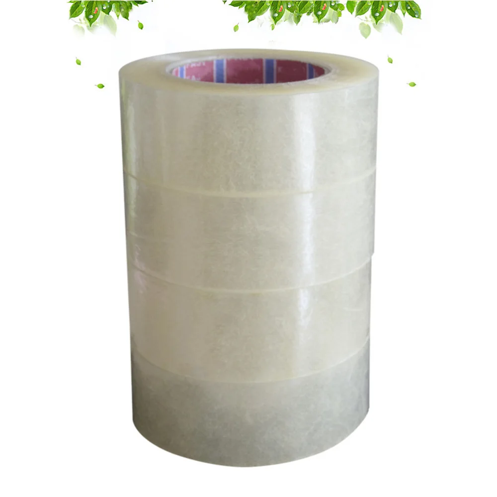 

4 Rolls Sealing Pack Sealing Transparent Packing Shipping Box Tape Provides Strong Secure Sticky Seal for Your Boxes 45mmx50m (T