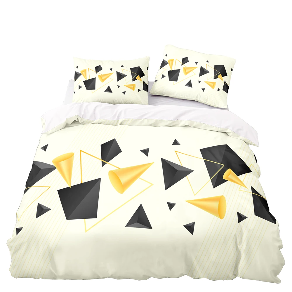 

Abstract Style Mesh Line Pattern Bedding Set, 260220 Duvet Cover Set With Pillowcase,264228 Quilt Cover, Blanket Cover
