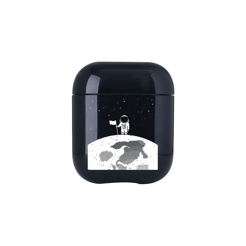 Мультяшные милые Air Pods чехол для Apple airpods чехол Роскошный Космос астронавт Bluetooth наушники чехол для Airpods наушники Жесткий - Цвет: I01005S