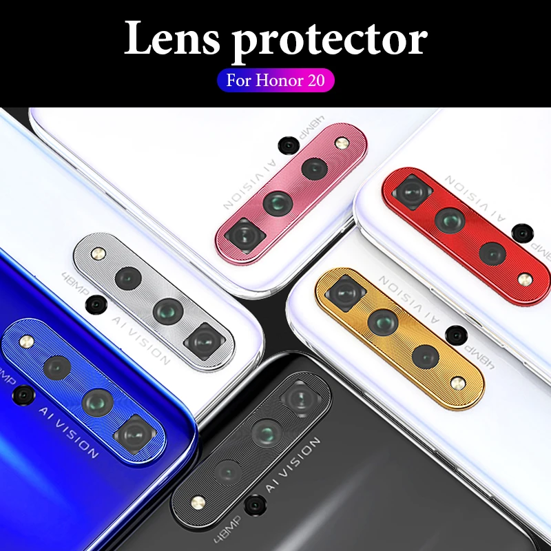 Задняя крышка для камеры Huawei Nova 4 4e защитная объектива с кольцом Honor 20 Pro