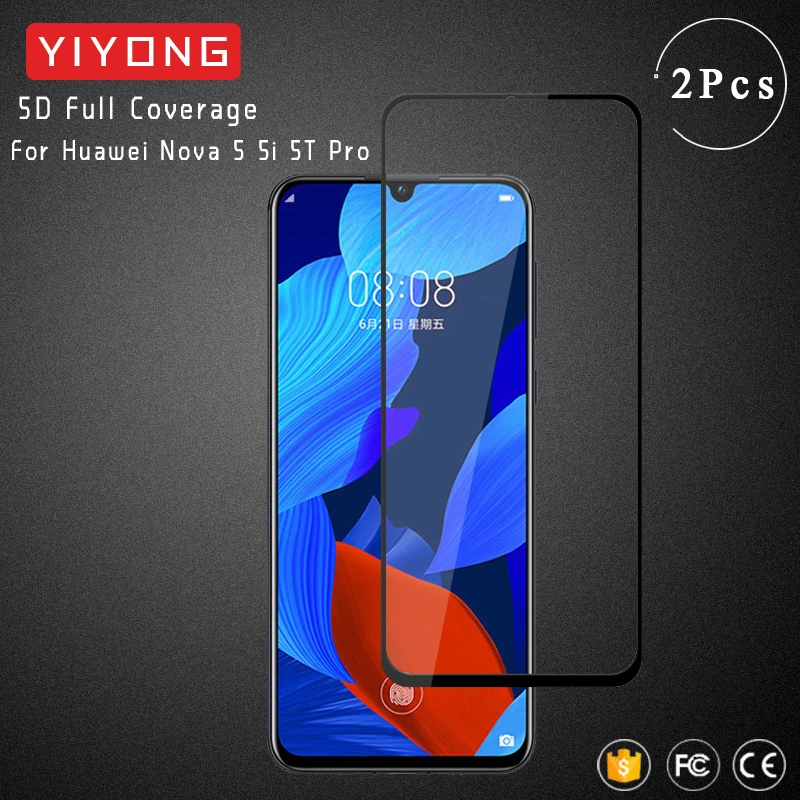 Стекло YIYONG 9D с полным покрытием для Huawei Nova 5T 5 5i Pro закаленное стекло защиты экрана
