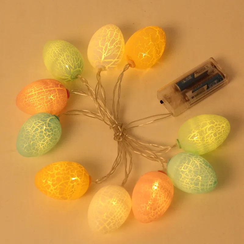 

2.6M Easter LED Egg Light String Decoration Lamp Warm White Easter home decoration Batterynot includedLighting Strings