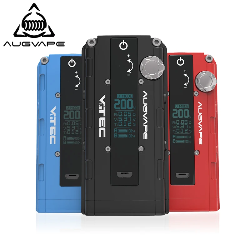Мод для электронной сигареты Augvape VTEC1.8 200 Вт автоматический режим байпаса дисплей