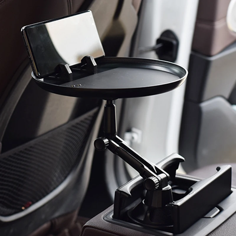 Multifunctional Car Cup Holder Tray Table 360° Swivel Adjustable Food Eating for Holders Mobile Phone Bracket | Автомобили и