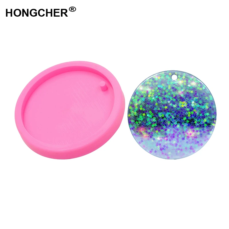 Новая круглая форма Европейская и американская мода кулон прессформа кольцо для