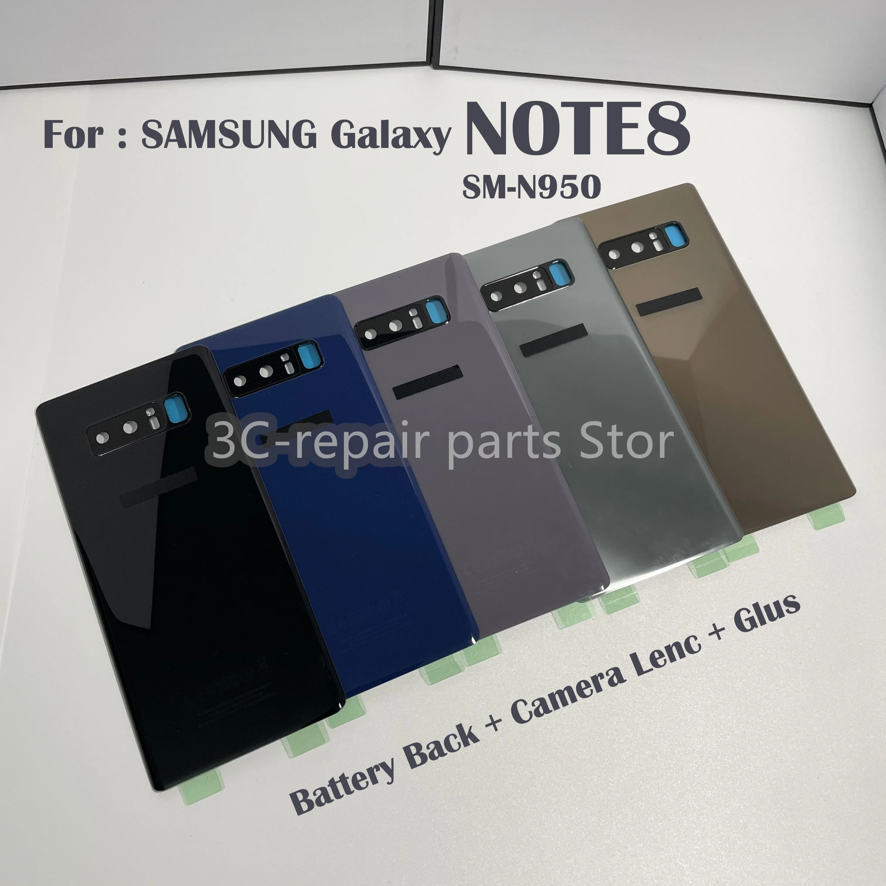 Чехол для Samsung Galaxy Note 8 SM-N950F N950 n9500 стеклянная задняя крышка аккумулятора note8