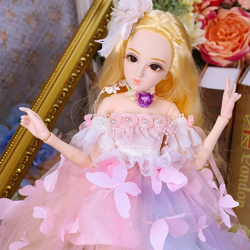 Кукла-принцесса DBS bjd 1/4 45 см Винни включает в себя элегантное платье парики шапку