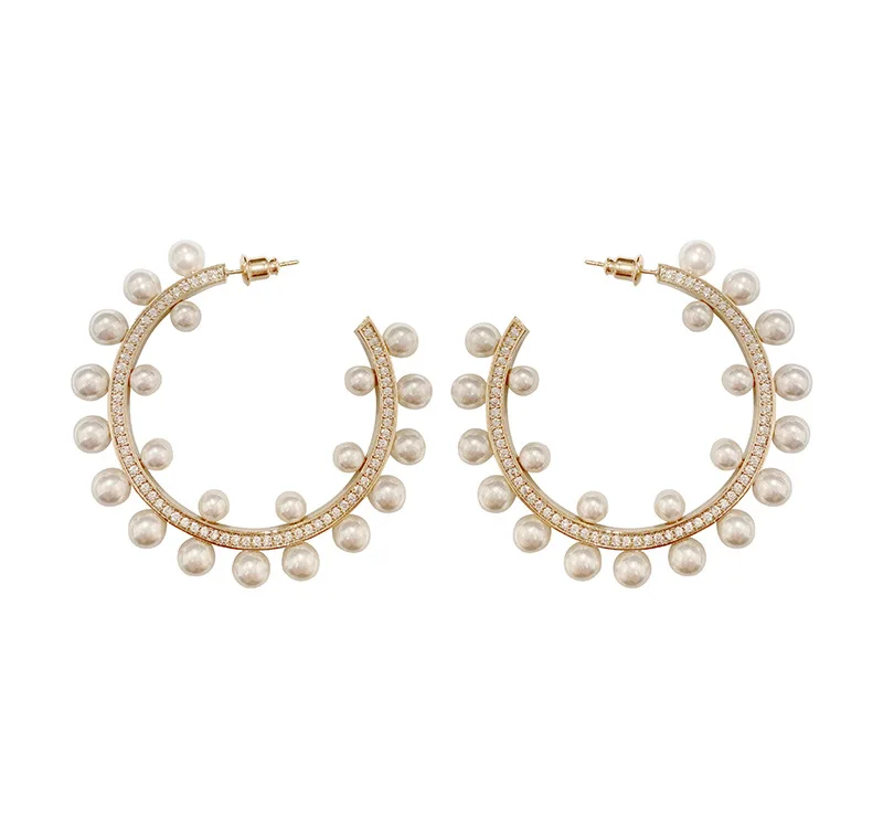 Женские серьги гвоздики с белым жемчугом|Серьги-гвоздики| |